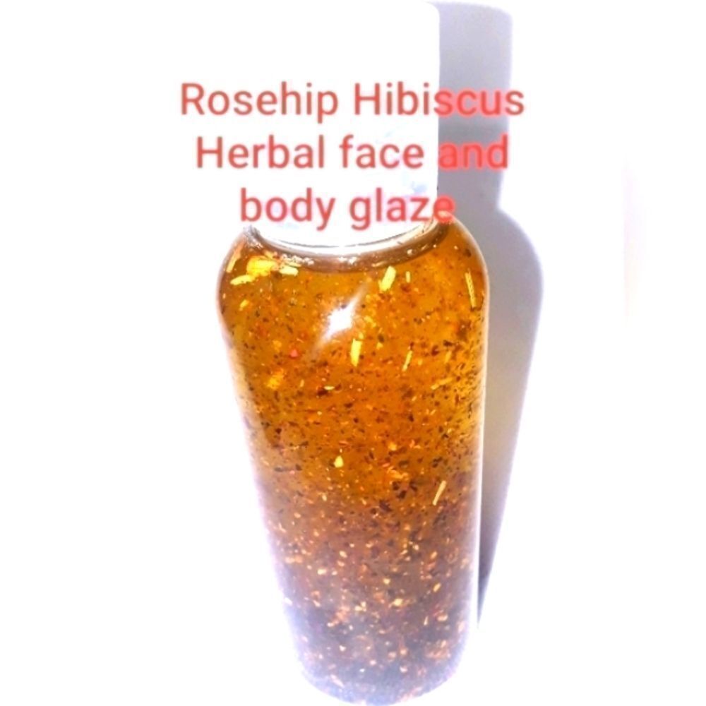 HAND Crafted RoseHip Hibiscus herbal face and body glaze